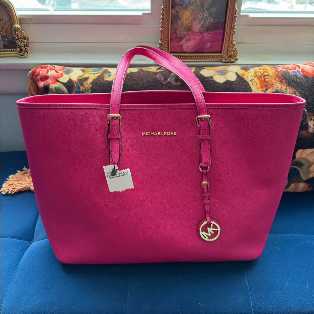 Michael Kors Large Pink Tote Bag